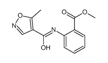 Benzoic acid, 2-[[(5-methyl-4-isoxazolyl)carbonyl]amino]-, methyl ester (9CI) structure