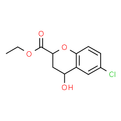 ethyl-6-chloro-4-hydroxychroman-2-carboxylate结构式