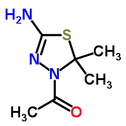 1-(5-Amino-2,2-dimethyl-1,3,4-thiadiazol-3(2H)-yl)ethanone结构式