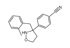 4-(3-(2-methylbenzyl)isoxazolidin-3-yl)benzonitrile Structure