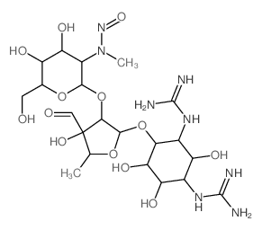 [[2-[2-[2,4-bis(diaminomethylideneamino)-3,5,6-trihydroxy-cyclohexyl]oxy-4-formyl-4-hydroxy-5-methyl-oxolan-3-yl]oxy-4,5-dihydroxy-6-(hydroxymethyl)oxan-3-yl]amino]-methyl-oxo-azanium picture