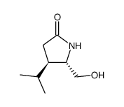 2-Pyrrolidinone,5-(hydroxymethyl)-4-(1-methylethyl)-,(4R,5S)-(9CI)结构式