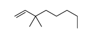 3,3-Dimethyl-1-octene Structure