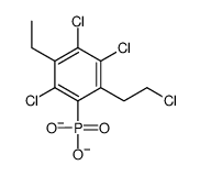2-Chloroethyl-ethyl-2,4,5-trichlorophenylphosphate Structure