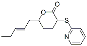 6-(2-Pentenyl)-3-(2-pyridinylthio)tetrahydro-2H-pyran-2-one Structure