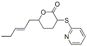 6-(2-Pentenyl)-3-(2-pyridinylthio)tetrahydro-2H-pyran-2-one结构式