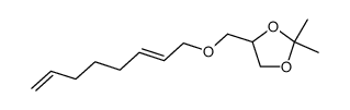 2-oxa-1-(2,2-dimethyldioxolan-4-yl)-4,9-decadiene结构式