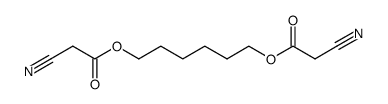 cyanoacetic acid 6-(2-cyanoacetoxy)hexyl ester Structure