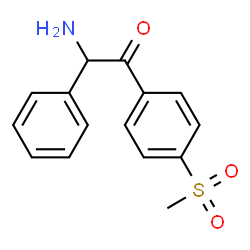 Ethanone,2-amino-1-[4-(methylsulfonyl)phenyl]-2-phenyl- structure