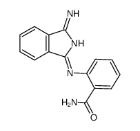 (Z)-2-((3-iminoisoindolin-1-ylidene)amino)benzamide结构式