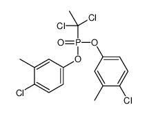 1-chloro-4-[(4-chloro-3-methylphenoxy)-(1,1-dichloroethyl)phosphoryl]oxy-2-methylbenzene结构式
