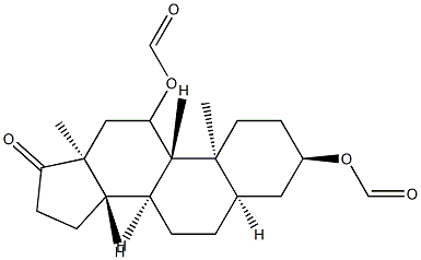 3α,11β-Bis(formyloxy)-5β-androstan-17-one结构式