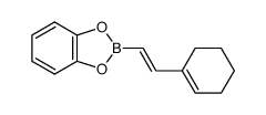 (E)-2-[2-(Cyclohex-1-en-1-yl)ethenyl]benzo[1,3,2]dioxaborole结构式