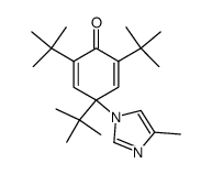 2,4,6-tri-tert-butyl-4-(4-methyl-1H-imidazol-1-yl)cyclohexa-2,5-dien-1-one Structure