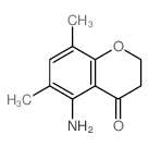 4H-1-Benzopyran-4-one,5-amino-2,3-dihydro-6,8-dimethyl-结构式