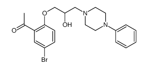 1-[5-bromo-2-[2-hydroxy-3-(4-phenylpiperazin-1-yl)propoxy]phenyl]ethanone结构式