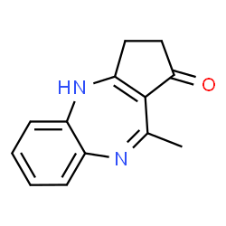 Benzo[b]cyclopenta[e][1,4]diazepin-1(2H)-one, 3,4-dihydro-10-methyl- (9CI)结构式