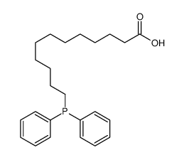 12-diphenylphosphanyldodecanoic acid Structure