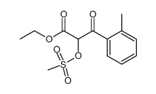 ethyl 2-mesyloxy-3-(2-methylphenyl)-3-oxopropanoate Structure