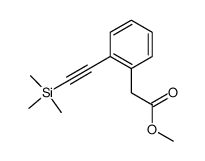 (2-trimethylsilanylethynyl-phenyl)-acetic acid methyl ester Structure