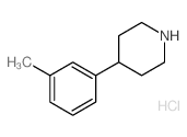 4-(3-METHYLPHENYL) PIPERIDINE HYDROCHLORIDE Structure
