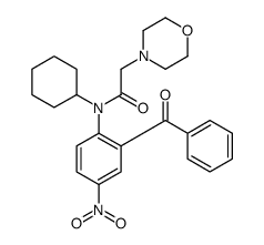 N-(2-benzoyl-4-nitrophenyl)-N-cyclohexyl-2-morpholin-4-ylacetamide Structure