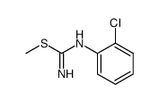 N-(2-chlorophenyl)-S-methylisothiourea Structure