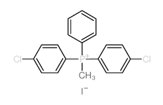 bis(4-chlorophenyl)-methyl-phenyl-phosphanium structure