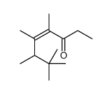 4,5,6,7,7-pentamethyloct-4-en-3-one结构式