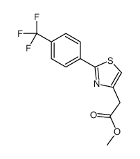 methyl 2-[2-[4-(trifluoromethyl)phenyl]-1,3-thiazol-4-yl]acetate Structure