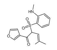 1-(furan-3-yl)-4-methyl-2-((2-(methylamino)phenyl)sulfonyl)pent-3-en-1-one Structure