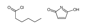 hexanoyl chloride,pyrrole-2,5-dione Structure