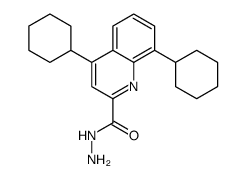 4,8-dicyclohexylquinoline-2-carbohydrazide结构式