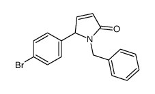 1-benzyl-2-(4-bromophenyl)-2H-pyrrol-5-one Structure