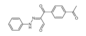 3-(4-acetylphenyl)-3-oxo-2-(phenylhydrazono)propionaldehyde结构式