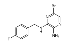 5-BROMO-3-[(4-FLUOROBENZYL)AMINO]PYRAZIN-2-AMINE picture