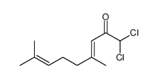 1,1-dichloro-4,8-dimethylnona-3,7-dien-2-one Structure