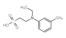 2-(ethyl(m-tolyl)amino)ethanesulfonic acid structure