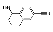 (R)-5-AMINO-5,6,7,8-TETRAHYDRONAPHTHALENE-2-CARBONITRILE结构式