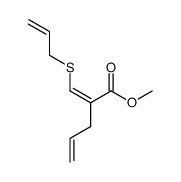 methyl (Z)-2-((allylthio)methylene)pent-4-enoate结构式