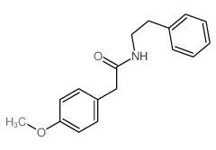 Benzeneacetamide,4-methoxy-N-(2-phenylethyl)-结构式