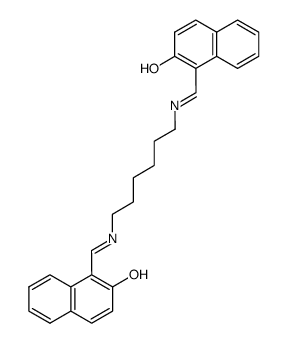 N,N'-bis(2-hydroxy-1-naphthylidene)-1,6-hexadiimine结构式