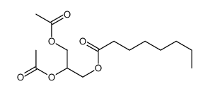 2,3-diacetyloxypropyl octanoate Structure