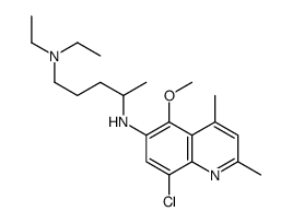 4-N-(8-chloro-5-methoxy-2,4-dimethylquinolin-6-yl)-1-N,1-N-diethylpentane-1,4-diamine Structure