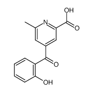 4-(2-hydroxybenzoyl)-6-methylpyridine-2-carboxylic acid Structure