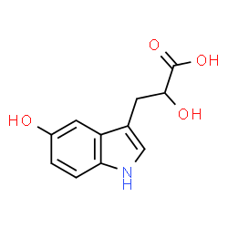 5-(hydroxy-3-indolyl)lactic acid结构式