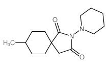 8-Methyl-2-(1-piperidinyl)-2-azaspiro[4.5]decane-1,3-dione Structure