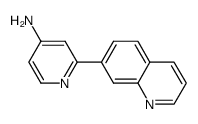 2-quinolin-7-ylpyridin-4-amine Structure