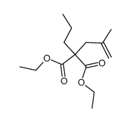 (2-methyl-allyl)-propyl-malonic acid diethyl ester Structure
