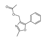 acetic acid-(2-methyl-5-phenyl-oxazol-4-ylmethyl ester)结构式